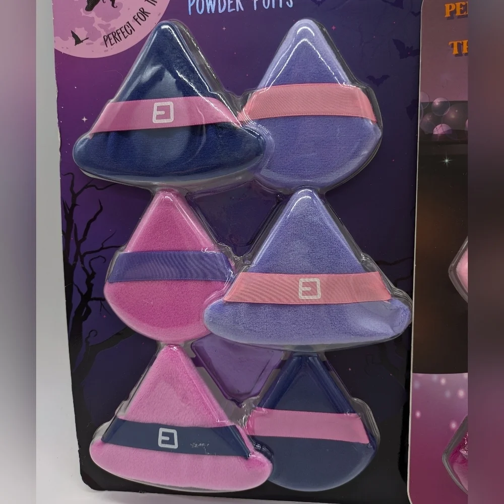 NWT Powder Puffs Halloween Witch Hat Theme Makeup Sponges